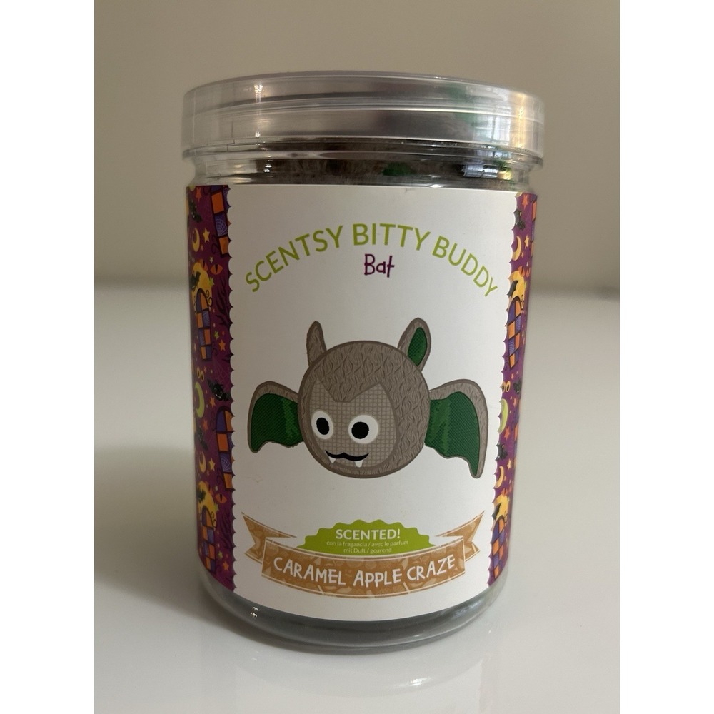 NEW Scentsy Bitty Buddy Bat Plush With Caramel Apple Craze Scent HALLOWEEN